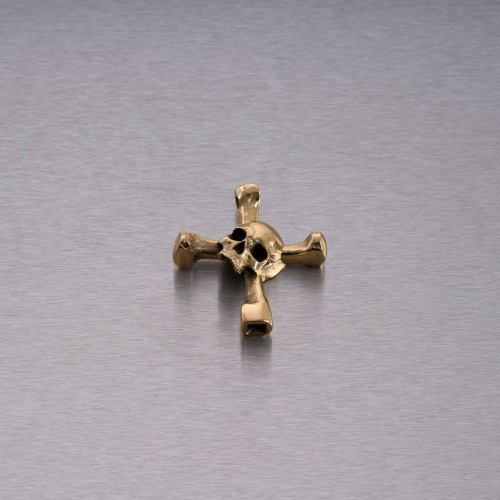 Подвеска Skull Drum Key Brass фото 2