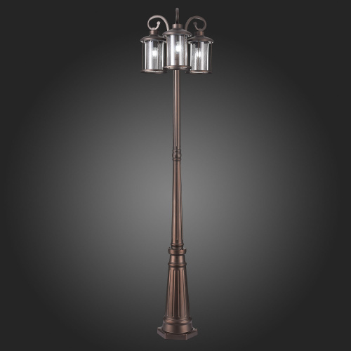 SL080.425.03 Светильник уличный наземный ST-Luce Темный кофе/Прозрачный, Темный кофе E27 3*100W LASTERO фото 5