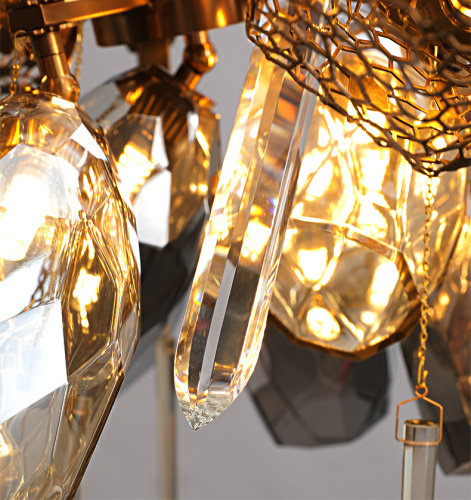 Люстра 8898P/BL gold/smoky фото 4 Люстра 8898P/BL gold/smoky фото 4