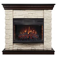 Каминокомплект ELFORD/РАЛЬФ Античный дуб с очагом Электроочаг FIREFIELD 25