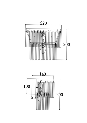Настенный светильник (бра) Maytoni MOD093WL-01BS фото 3