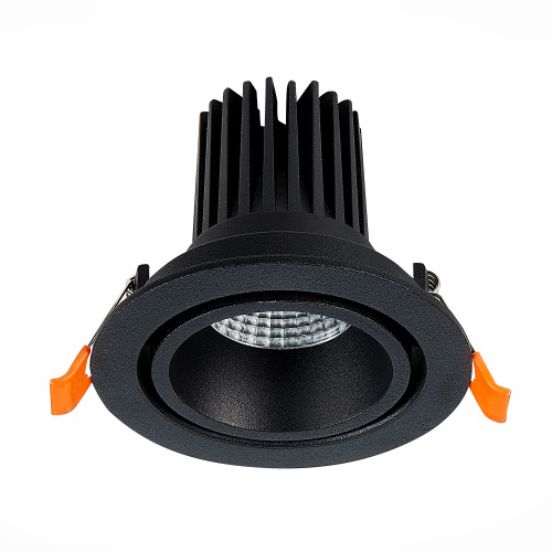 ST705.448.10 Св-к встр. Черный LED 1*10W 4000K 750Lm Ra>90 38° IP20 D102xH85 170-240V Встраиваемые светильники фото 2