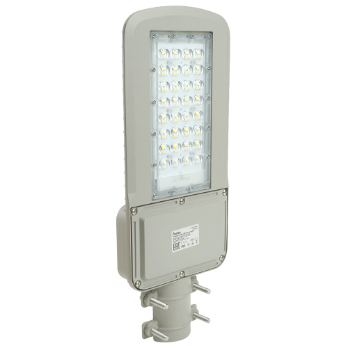 Светодиодный уличный консольный светильник Feron SP3050 80W 5000K 230V, серый фото 8