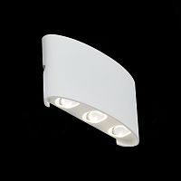 SL089.501.06 Светильник уличный настенный ST-Luce Белый кварцевый/Белый кварцевый, Прозрачный LED 6* BISELLO
