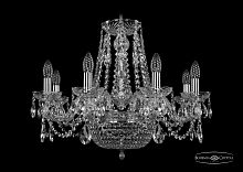 Люстра хрустальная 1450/8/160/250 Ni Bohemia Ivele Crystal (Богемия Ивеле Кристалл)