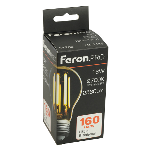 Лампа светодиодная Feron.PRO LB-1116 Шар E27 2560LM 16W 175-265V 2700K фото 10