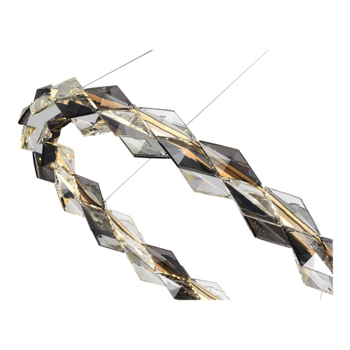 SL6009.103.01 Люстра подвесная ST-Luce Хром/Прозрачно-Дымчатый LED 1*30W 3000K DIAMANTA фото 3