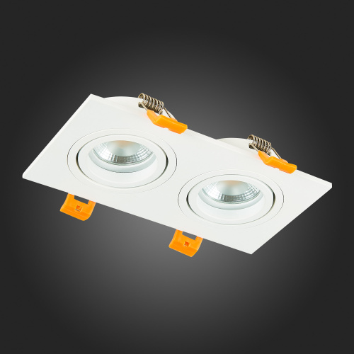 ST251.508.02 Св-к встр. Белый GU10 2*50W  IP20 L170xW92xH27 220V Без ламп Встраиваемые светильники фото 6