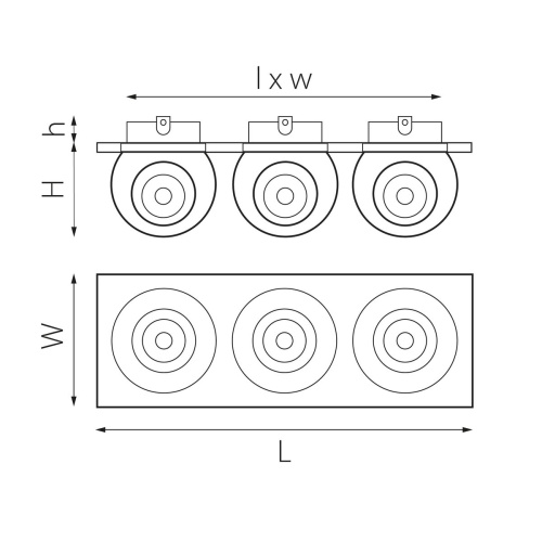 Комплект из светильника и рамки Lightstar Intero Ball (217537+217072+217072+217072) i537727272 фото 2