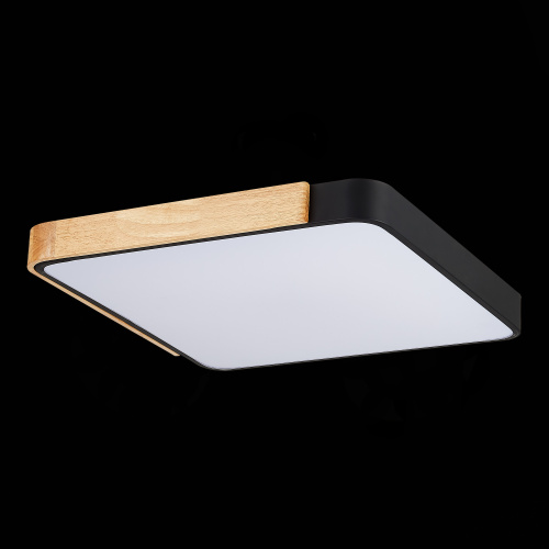 SLE201242-01 Светильник потолочный Черный, Светлое дерево/Белый LED 1*42W 3000K/4000K/6000K FESTA фото 5