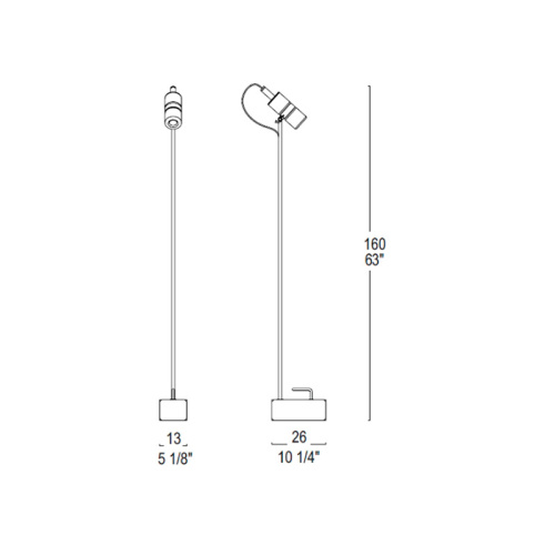 Торшер SHAKER TR 1 Red фото 2