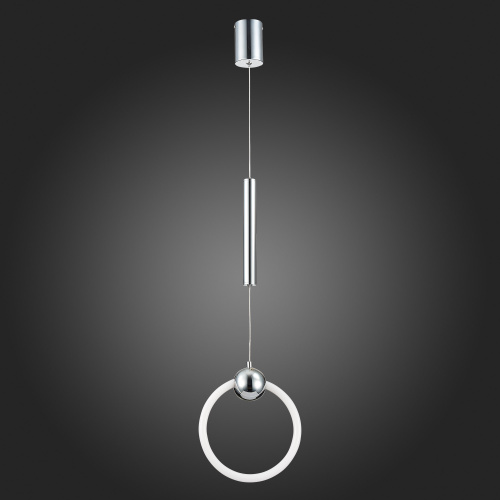 SL1578.103.01 Подвес ST-Luce Хром/Белый,Хром LED 1*15W 3000K GIERA фото 6