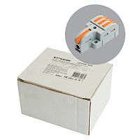 Клемма супер-компактная разветвительная 1 вход, 3 выхода, наборная STEKKER,LD220-103