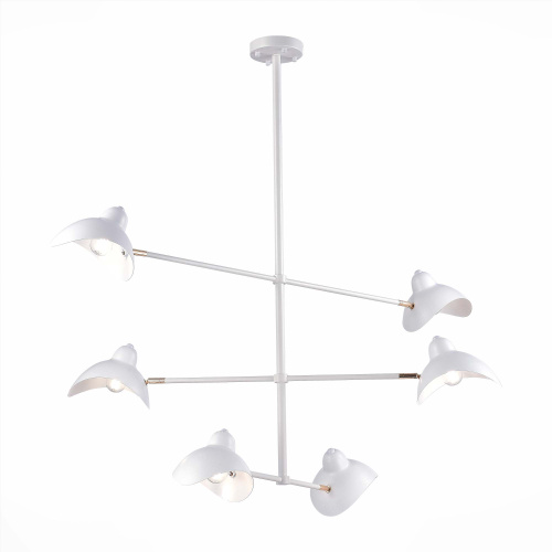 SL1801.503.06 Люстра подвесная ST-Luce Белый/Белый E14 6*60W MINNE фото 4