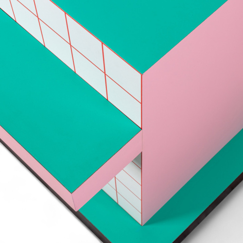 Приставной столик Supersidetable Red Grid фото 2