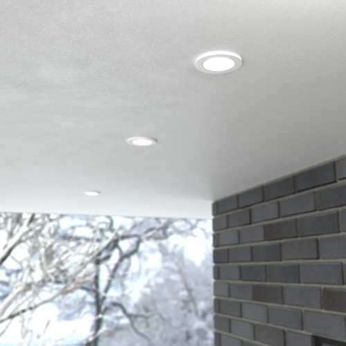 Встраиваемый точечный светильник IP54 35126/U белый фото 3