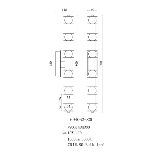 Бра Nocturna FL1198-10W фото 9