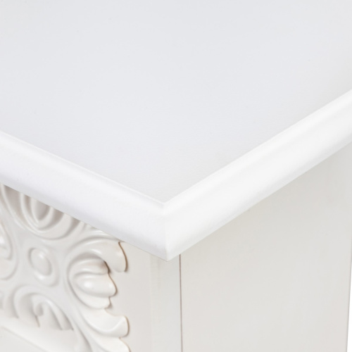 Электрокамин RealFlame Dominica DN белый матовый с очагом Majestic Lux Brass фото 3