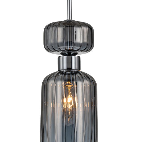 Подвесной светильник Escada 1141/1S E14*60W Chrome/Smoke фото 3 Подвесной светильник Escada 1141/1S E14*60W Chrome/Smoke фото 3