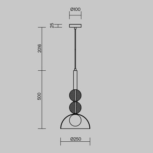 Подвесной светильник Freya FR5482PL-01BS1 фото 4