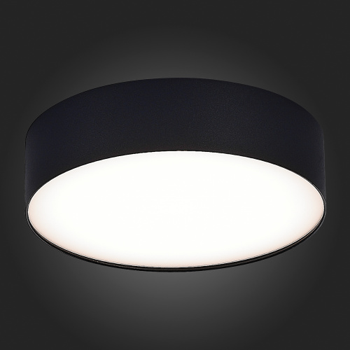 ST606.442.27 Светильник потолочный Черный LED 1*27W 4000K 2 430Lm Ra>90 120° IP20 D220xH55 185-265V Накладные светильники фото 4