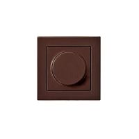 Диммер поворотно-нажимной Liregus Epsilon коричневый 28-141