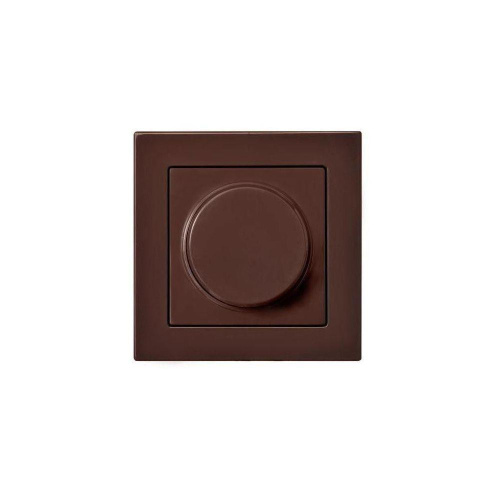 Диммер поворотно-нажимной Liregus Epsilon коричневый 28-1413