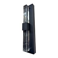 Светильник уличный светодиодный Feron DH2202 Катар 10W, 90*43*360мм, 3000К, черный (на стену вверх/вниз)