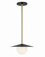 Чёрно-золотой подвесной светильник "Милти"