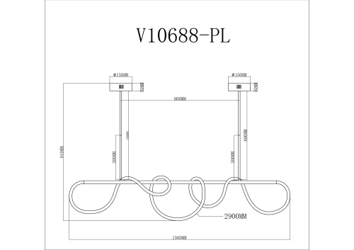 Светильник подвесной светодиодный Moderli V10688-PL True фото 2