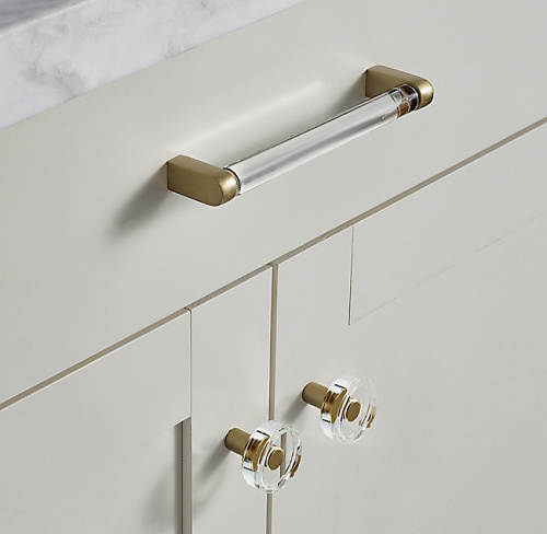 Ручка-скоба Lambeth Crystal L.15.2 Lac.Burnished Brass фото 2