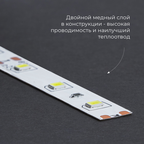 Светодиодная LED лента Feron LS606, 60SMD(5050)/m 14.4W/m 12V 3m 6500К с адаптером с вилкой в комплекте фото 4