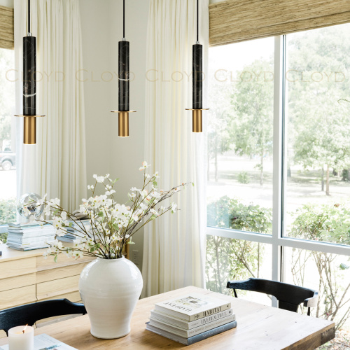 Подвесной светильник Cloyd CLARNET-A P1 / выс. 36 см - черн.мрамор (арт.10797) фото 3