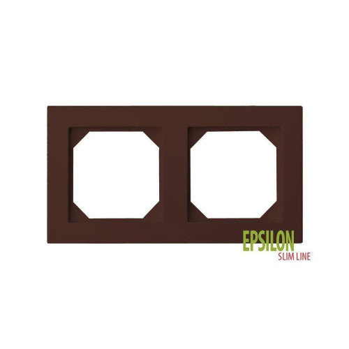 Рамка 2-постовая Liregus Epsilon коричневый 28-152 Рамка 2-постовая Liregus Epsilon коричневый 28-152