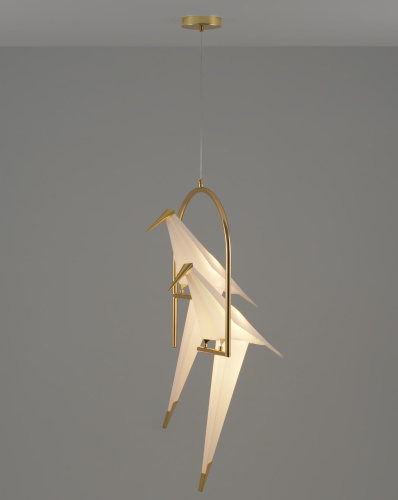 Подвесной светодиодный светильник Moderli V3071-2PL origami Birds 2*LED*6W фото 3