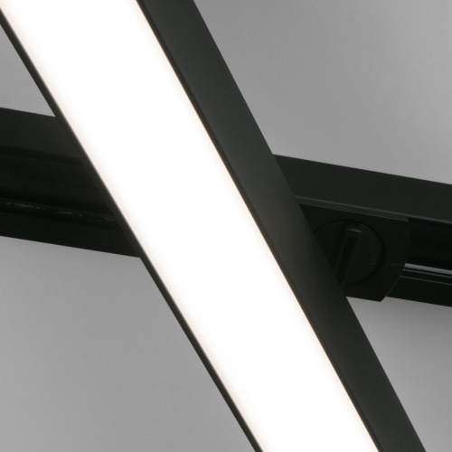 Трековый светодиодный светильник для однофазного шинопровода X-Line 20W 4200K черный матовый X-Line черный матовый 20W 4200K (LTB54) однофазный фото 3