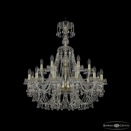 Люстра хрустальная 1409/12+6/300/XL-95 G
