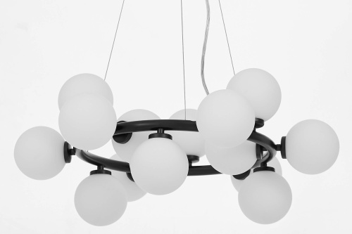 Подвесной светильник Lumina Deco Marsiada LDP 6033-15 BK фото 4