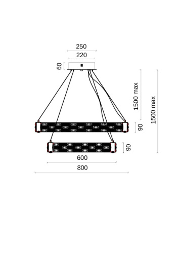 Люстра подвесная Festo Chrome FL1052-20P фото 5