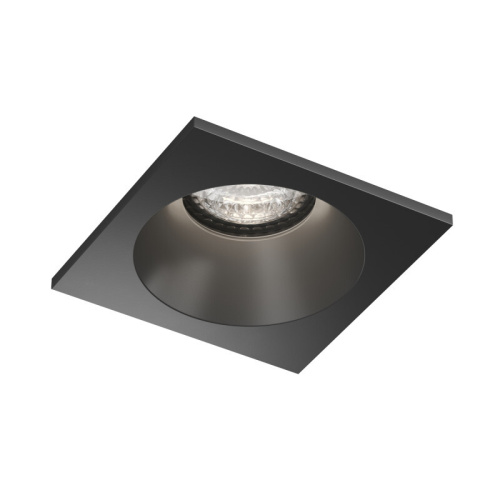 DK2131-BK Встраиваемый влагозащищённый светильник COVE, IP44, до 15 Вт LED, GU10, алюминий, чёрный фото 3