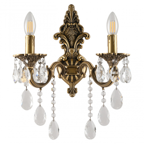 Бра с хрустальными подвесками AL7801B14/2/175 B FP Bohemia Ivele Crystal (Богемия Ивеле Кристалл)