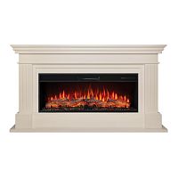 Каминокомплект ONTARIO/ЛЕОНАРДО Бежевый с очагом Электроочаг JOKER/ДЖОКЕР 45