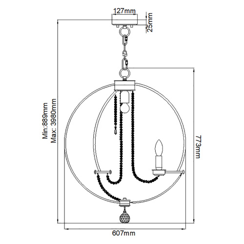 Люстра  Elstead Lighting, Арт. CASSIE7 фото 7