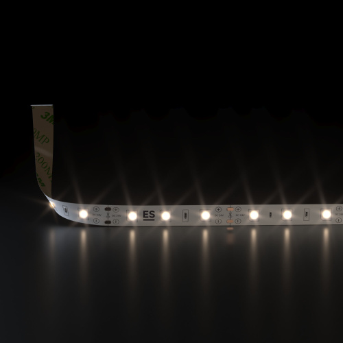 Светодиодная лента 24 В 4,8 Вт/м 60 Led/м 2835 IP20, теплый белый 3300K, 5 м Лента светодиодная 24V 4,8W 60Led 2835 IP20 теплый белый, 5м фото 2