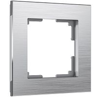 Рамка из металла на 1 пост Аluminium алюминий W0011706