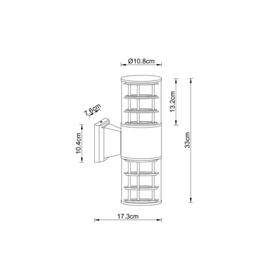 Уличный настенный светильник Arte Lamp Tokyo A5315AL-2BK фото 3