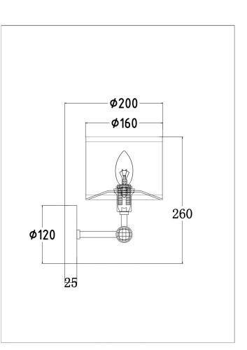 Настенный светильник (бра) Maytoni MOD088WL-01BS фото 4