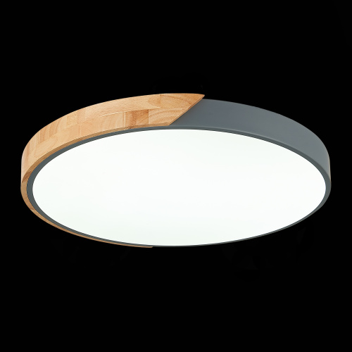 SLE200972-01 Светильник потолочный Серый, Светлое дерево/Белый LED 1*45W 3000K/4000K/6000K FESTA фото 2