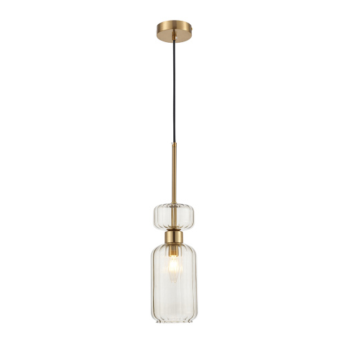 Подвесной светильник Escada 1141/1S E14*60W Antigue copper/Beige Подвесной светильник Escada 1141/1S E14*60W Antigue copper/Beige