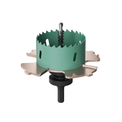 Коронка-фаскосниматель 70?115 мм, биметаллическая, для монтажа безрамочных светильников в гипсокартон «под шпаклёвку» фото 2